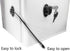 REZIPO 3 Pack Black Refrigerator Door Locks with 6 Keys, Key Locks for Fridge, Cabinet, File Drawer and More...